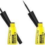 Maybelline New York Eyeliner, Smudge-proof and waterproof, Long-lasting, Liquid Colossal Bold Liner, Black, 3g (Pack of 2) Matte Finish - Fast UK Delivery