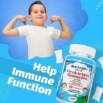 HealthyHey Nutrition Junior Probiotics Gummies - For Kids - For Healthy Gut & Immune Function - Strawberry Flavour - 30 Soft Gummies - Fast UK Delivery - Image 5