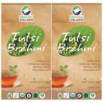 Organic Wellness Tulsi Brahmi Tea | 25 Tea Bags | Pack of 2 Herbal Tea - Fast UK Delivery - Image 2
