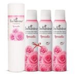 Enchanteur Romantic Perfumed Talc for Women, 250g & Enchanteur Romantic Perfumed Deo Spray for Women infused with real French Perfume, 150 ml (Pack of 3 - Fast UK Delivery - Image 2