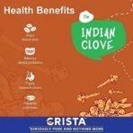 CRISTA Indian Clove | Dried Whole Laung | Zero added Colours, Fillers, Additives & Preservatives | Premium Grade, Natural & Pure | Reddish Brown | 100 gms - Image 4