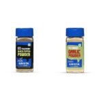 CRISTA Essential Ground Spices Combo - 4 | Black Pepper Powder X 1, 50 gms & Garlic Powder X 1, 45 gms | No Added Colours, Fillers & Preservatives | Pack of 2