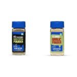 CRISTA Essential Ground Spices Combo - 4 | Black Pepper Powder X 1, 50 gms & Garlic Powder X 1, 45 gms | No Added Colours, Fillers & Preservatives | Pack of 2