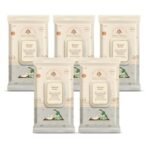 Baby Forest Mulmul Baby Wipes | Ultra-Soft Baby Wet Wipes | Water Based Wipes | Chemical Free & Organic Baby Wipes | 3x Thicker & Softer Wipes | 72 Wipes | Pack of 5 - Fast UK Delivery