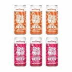 Coolberg Non Alcoholic Beer Assorted Flavors 300ml CANs - Pack of 6 (300ml x 6) Peach & Cranberry - Fast UK Delivery - Image 2