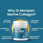 DR. MOREPEN Marine Collagen Skin Protein Powder With Hyaluronic Acid, Vitamin C, Sesabania & Biotin For Healthy Skin | Chocolate Flavour | 48 Servings - 250 Pack of 2 - Fast UK Delivery - Image 5