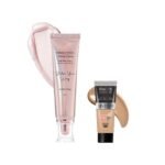 FACESCANADA Rose Glow Kit|Rose Gold Strobe Cream (30Ml) + Medium Natural All Day Hydra Matte Mini Foundation (15Ml)|Makeup Kit For Women (Combo Pack Of 2) - Fast UK Delivery