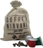 Coffee Nirvana, Blend, 30 Pods, Nespresso Compatible Aluminum Capsules, Jute Pouch - Fast UK Delivery