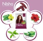 Nisha Henna Based Hair Color Packet No Ammonia Long Lasting (30 g (Pack of 10), Natural Brown) - Fast UK Delivery - Image 5