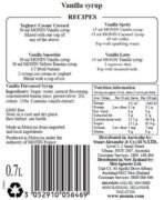Monin Vanilla Syrup, 23.66 fl oz / 700 ml - Fast UK Delivery - Image 3