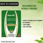 Deewal Nagarmotha Mehndi Powder - Natural Hair Coloring Solution with Herbal Extracts instant pure henna powder for hair, Powder of natural henna leaves (2) - Fast UK Delivery - Image 7