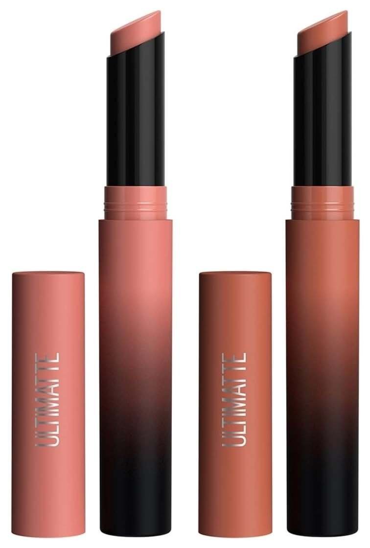 uk51QSa9I8gNL-1.jpg Maybelline New York Lipstick, Color Sensational Ultimattes, 699 More Buff, 1.7 g & Maybelline New York Lipstick, Color Sensational Ultimattes, 799 More Taupe, 1.7 g - Fast UK Delivery - Image 1