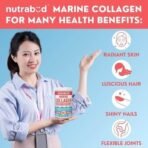 Nutrabud Japanese Marine Collagen Powder Supplement for Women,Men|No Added Sugar|Supports Skin Radiance,Healthy Hair,Nails & Joints|Hydrolyzed Collagen Peptides (Orange,200 grams) - Fast UK Delivery - Image 5