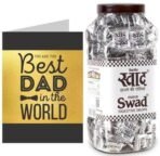 Swad Best Father/Dad Gift with Card (Swad Digestive Candy 200 Jar & 1 Greeting card) - Fast UK Delivery - Image 2