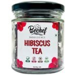 Bechef Flower Tea - Hibiscus Tea - 25 gm || Flower Tea || Hibiscus Flower Herbal Tea || Mock-tails || Syrups || Natural Tea || Anti oxidant || Health Benefits || - Fast UK Delivery - Image 2