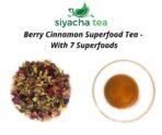 Siyacha Tea Super Food - Berry Cinnamon Tea 100g | Herbal Infusion| Ayurvedic Spice Masala Blend|Helps in Weight Loss, Detox, Antioxidant Rich, Energy Booster|Caffeine Free Tisane|Chai Patti| - Fast UK Delivery - Image 3