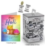 Swad Gift for Happy Holi with Card for party (Swad Digestive Candy 125 Gift Box & 1 Greeting card) - Fast UK Delivery - Image 3