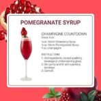 Monin Rich Red Pomegranate Syrup 1 Liter - Fast UK Delivery - Image 6