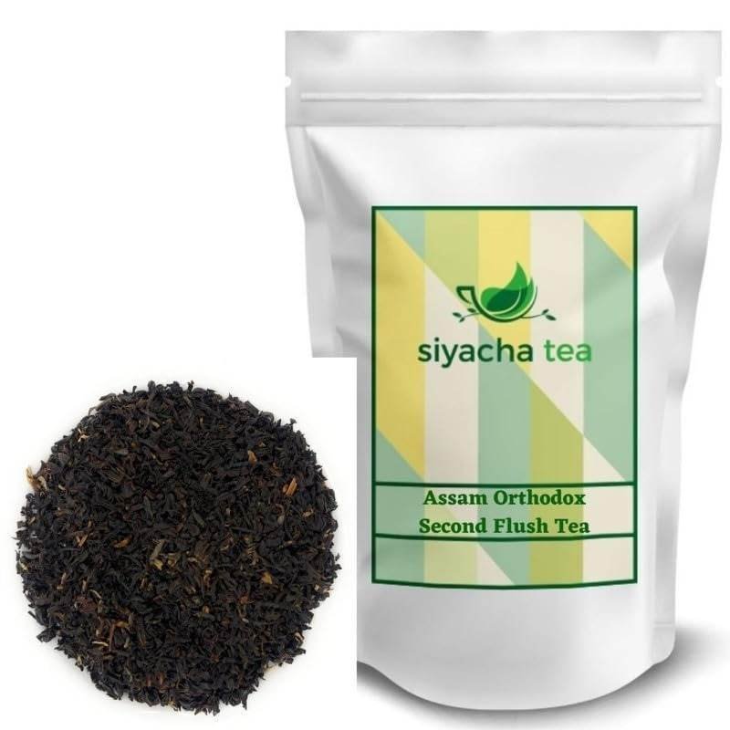 uk51Rf9jwSL-1.jpg Siyacha Tea Classic Assam Chai Patti|500g Pouch|Healthy Whole leaves|Fresh Hand Picked Single Estate Orthodox Chai|Black Beverage|Antioxidant Rich Loose Leaf| - Fast UK Delivery - Image 1