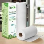 Beco Reusable Kitchen Towel Roll (20 Sheets) Natural & Organic Cleaning Bamboo Cloth Ecofriendly and Biodegradable and Presto! 2 Ply Kitchen Tissue/Towel Paper Roll - 6 Rolls (60 Pulls Per Roll) - Fast UK Delivery - Image 5