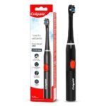 Colgate ProClinical 150 Charcoal Sonic Battery Powered Electric Toothbrush (with Replaceable Brush Head Included), Adult, Pack of 1 - Fast UK Delivery
