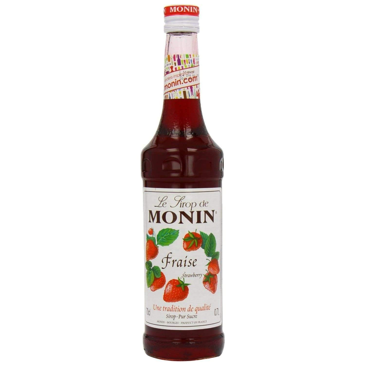 uk51Rx7FMyGoS-1.jpg Monin Strawberry Bottle, 250 ml - Fast UK Delivery - Image 1