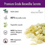 HealthyHey Nutrition Boswellia Serrata Extract - 120 Vegetable Capsules - Fast UK Delivery - Image 5