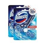Domestos Power 5 Toilet Rim Block, Ocean, Limescale Removal with Long Lasting Ocean Fragrance, Provides Hygiene & Shine, 55 gm (Pack Of 2) - Fast UK Delivery - Image 2
