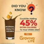 Groviva Lite Child Nutrition to Manage Growth and Weight Chocolate - 200Grams-Jar - Fast UK Delivery - Image 5