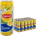 Lipton Lemon Refreshing Iced Tea Made With Real Tea And Lemon Flavour Each 320 ml (Pack of 12) Imported - Fast UK Delivery