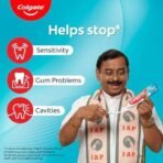 Colgate Active Salt Toothpaste, Daily Germ Protection, Combo Pack of 800g (Buy 3 Get 1 Free) with Salt and Mint, Healthy Gums & Teeth, Tooth paste that Fights Germs & Provides Fresh Breath - Fast UK Delivery - Image 4