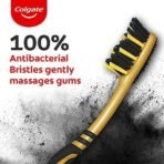 Colgate Zigzag Charcoal Medium Bristle Manual Toothbrush For Adult - 4 Pcs, Removes Germs In Between Teeth, Soft-Tongue Cleaner - Fast UK Delivery - Image 5