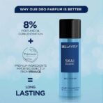 Bella Vita Luxury Skai Aquatic Gift Set with Aloe Vera Body Wash 250 ml for Deep Cleansing, EDC Perfume 100 ml, Deo Body Parfum 150 ml & Perfume Body Lotion 200 ml - Fast UK Delivery - Image 4