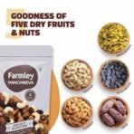 Farmley Panchmeva Dry Fruits Mix, 160g, Pack of 2 I Fit for Fasting | Healthy Snacks Mixed Nuts Contain Almonds, Cashews, Dates, Black Raisin, Green Raisin - Fast UK Delivery - Image 4