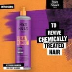 Bed Head TIGI Serial Blonde Restoring Shampoo for Damaged Hair, Colour Enhancing & Protection Shampoo with Keratin for Blonde Coloured Hair, Restores & Revives, UV Protection, Deep Cleanses & Moisturizes Hair, Exotic Tropical Fragrance, 400ml - Fast UK Delivery - Image 6