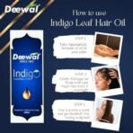 Deewal Indigo Leaf Hair Oil - 100% Chemical-Free | Natural Nutrients for Strong, Healthy Hair | Promotes Growth & Reduces Hair Fall | 100ml - Fast UK Delivery - Image 4