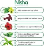 Nisha Natural Henna Powder For Hair Color, Natural Black Hair, Herbal Conditioning Hair Dye for Silky & Shiny Soft Hair Colour for Men & Women - Fast UK Delivery - Image 7
