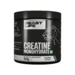 BEASTLIFE Super Micronized Creatine Monohydrate Unflavoured Powder |Premium Sports Nutrition|Nabl Lab Tested|Supports Athletic Performance & Power (249 G,Unflavoured),1 Count,83 Servings - Fast UK Delivery