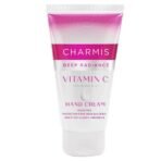 Charmis Deep Radiance Vitamin C Cream for Hands with Hyaluronic Acid, Protection from 99.9% Bacteria and Hydrated Hands, Non Sticky and Quick Absorbing, All Skin Types, 150g - Fast UK Delivery