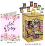 Swad Best Wishes Gift with Card (Swad Mixed Candy 125 Gift Box & 1 Greeting card) - Fast UK Delivery - Image 3