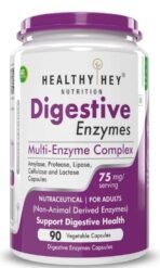 HealthyHey Nutrition Digestive Enzyme - Multi-Enzyme Complex -Support Digestive Health - 90 Vegetable Capsules - Fast UK Delivery