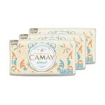Camay Natural International Beauty Soap With Cedarwood&Bergamot(Buy 2 Get 1 Free) Combo Pack Offer,Indulging French Fragrance,Moisturizing Bathing Body Bar Soap Combo(3 Count,125G Each) - Fast UK Delivery