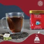 Pride of India | Chai Royale Exquisite Spiced Tea 1 oz (28.3 gm) | 15 Pyramid Full Leaf Individually Wrapped Tea Bags | 100% Natural Blend of Black Tea & Spices |Bold & Spicy Flavor - Fast UK Delivery - Image 3