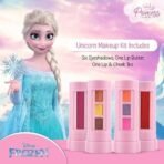 RENEE Disney Frozen Princess Unicorn Makeup Kit Elsa 7.4 Gm,Pre-Teen Girls,Includes 2 Matte,4 Shimmer Eyeshadows,Lip Butter,Lip&Cheek Tint,Compact&Travel Friendly,Cruelty-Free&Vegan, 1 Count - Fast UK Delivery - Image 3