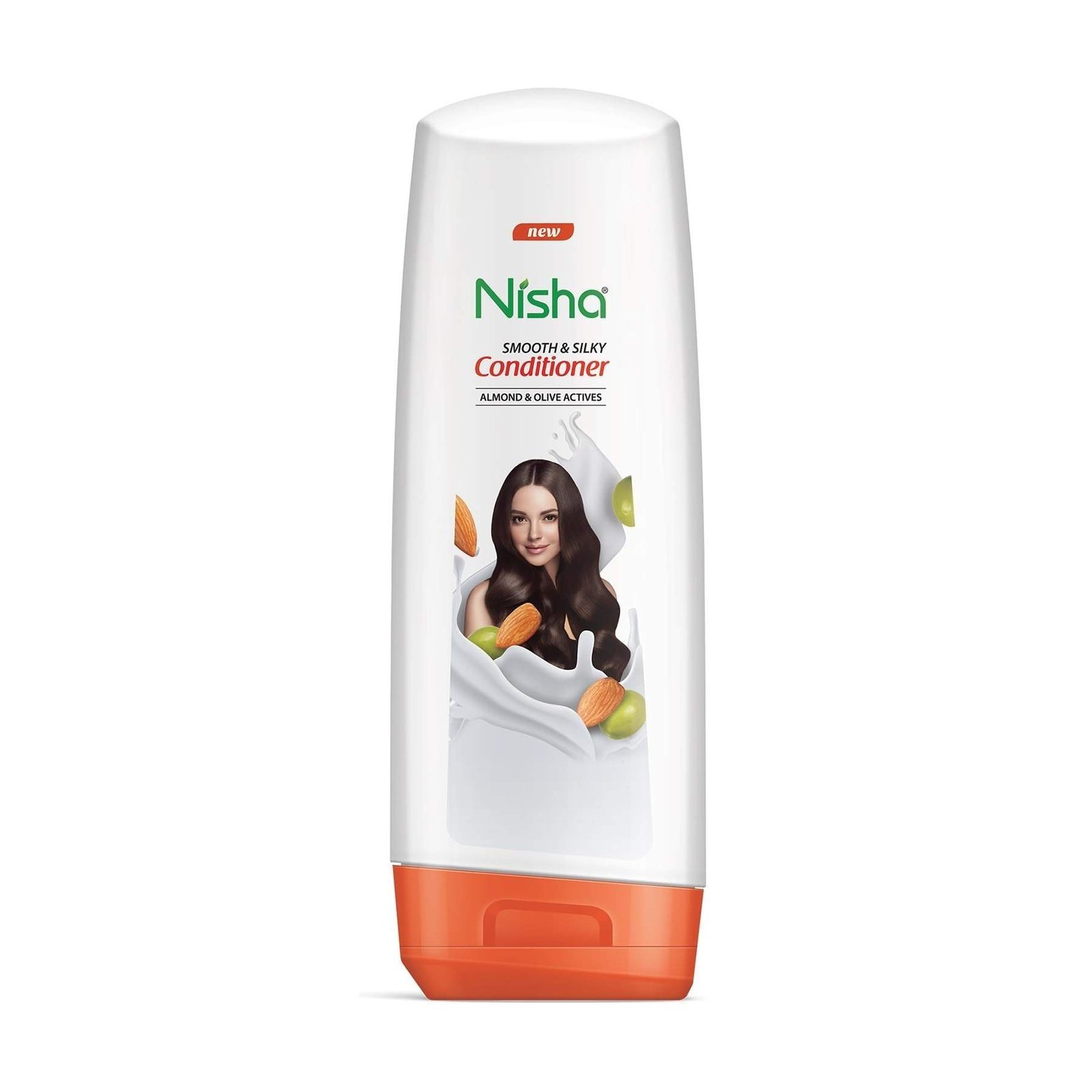 uk51UMaKQuziL-1.jpg Nisha Hair Conditioner Smooth Naturally Strong Beautiful (Almond and Olive Actives, 180ml (Pack of 2)) - Fast UK Delivery - Image 1