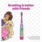 Colgate Barbie Toothbrush For Kids, Battery Powered Electric Toothbrush, Age 3+, Kids Toothbrush With Extra Soft Bristles And Slim Handle, Includes Replaceable Batteries, Pack of 1 - Fast UK Delivery - Image 3