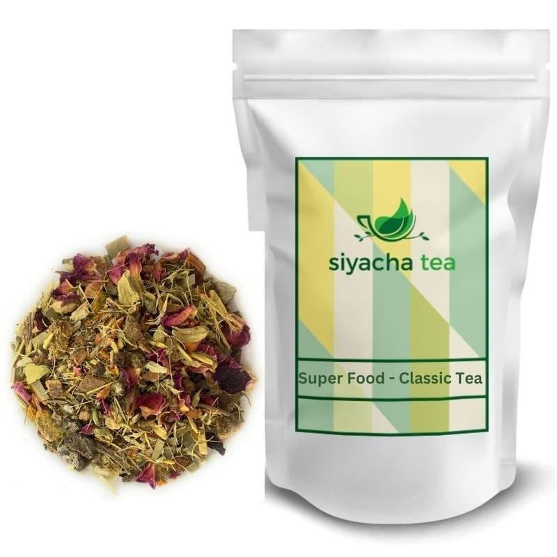 uk51Uy0xQzQAL-1-1.jpg Siyacha Tea Super Food - Classic Tea 500g|Indian Organic Spice Masala Blend|Natural Tisane |Helps with Energy & Immunity Booster, Weight Loss, Detox,Stress Relief, Caffeine Free Herbal Chai Patti| - Fast UK Delivery - Image 1