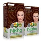 Nisha Cream Permanent Hair Color No Ammonia Cream Formula Permanent Fashion Highlights(60Gm+60Ml Each Pack) Natural Brown (Pack Of 2) - Fast UK Delivery - Image 2