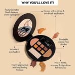 SUGAR Cosmetics Contour De Force Eyes And Face Palette | Pigmented, Long- lasting & Smudgeproof | Includes Blush, Bronzer, Highlighter and 6 Eyeshadow shades - 01 Warm Win | 20.3 gm - Fast UK Delivery - Image 3