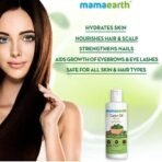 Mamaearth 100% Pure Castor Oil, Cold Pressed, To Support Hair Growth, Good Skin And Strong Nails, 150 Ml - Fast UK Delivery - Image 3